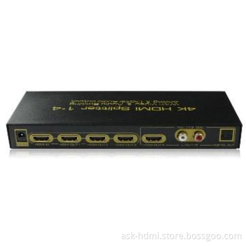 HDMI 1.4 analog 7.1 splitter 1x4